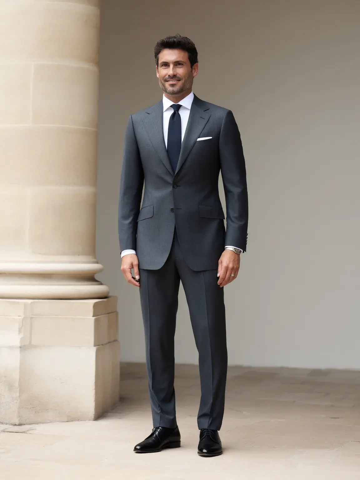 costume mariage gris minimaliste sur mesure pour homme tailleur paris
